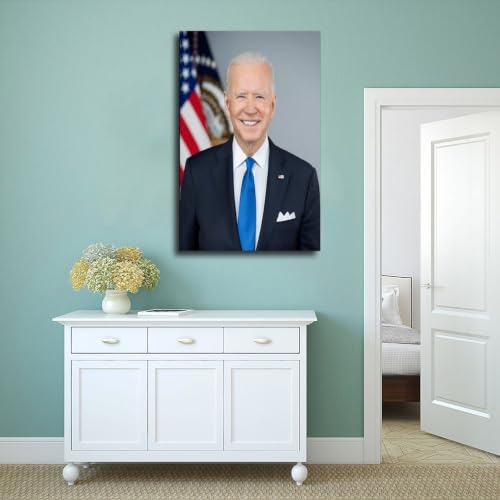 Impression sur toile Joseph Biden pour décorer un cabinet - 4