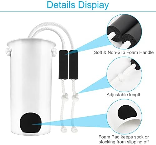 REAQER Hip Kits Dressing Sticks with Hooks and Shoe Horn Sock Remover for Elderly Seniors Knee Replacement Recovery Aids