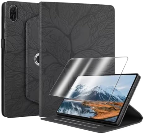 WOBURN Leather Folio Cover per Oppo A78 5G, Goffratura Rosa Custodia in Pelle PU Magnetica Libro Flip Portafoglio Case con [Funzione Stand]. Rosso