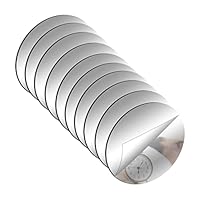 Specchio Rotondo Autoadesivo 30 Cm - Per Bagno, Camera Da Letto, Decorazione Parete, Vetro HD