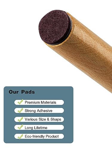Infve M258-03B Felt Furniture Pads, 258 Pack, Self Adhesive Hardwood Floor Protectors, Easy Furniture Sliders For Chairs thumb #4