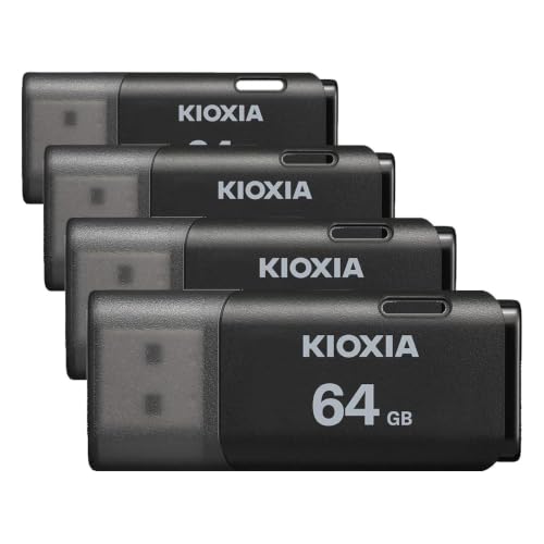 KIOXIA(�L�I�N�V�A)�y���{���zUSB�t���b�V�������� 64GB USB2.0 �����T�|�[�g���K�i KLU202A064GK (× 4)