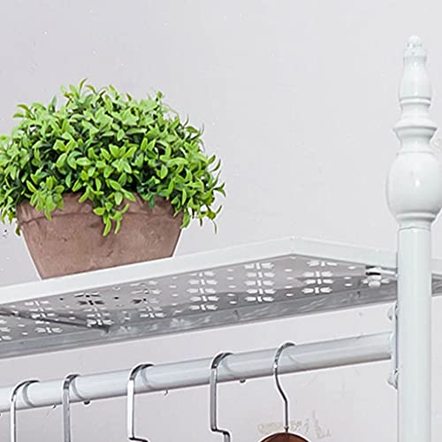 Portant à vêtements robuste à double couche pour optimiser le rangement