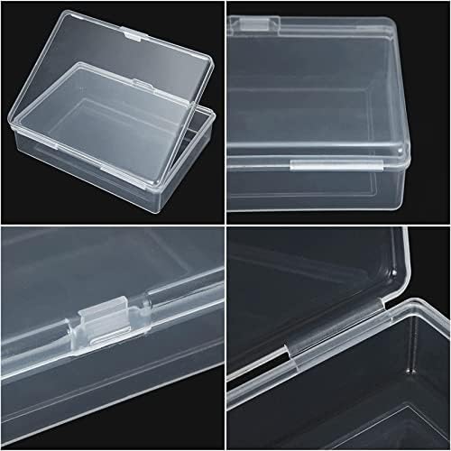 WAIZHIUA 8Pcs Playing Card Deck Box 104x75x31mm Trading Card Case Card Storage Organizer Plastic Storage Box for Sports Cards Games Cards MTG Cards