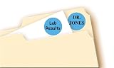 Avery® Print/Write Self-Adhesive Removable Labels, 0.75 Inch Diameter, Light Blue, 1,008 per Pack (5461) – view 4