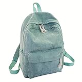 mochila escolar da capricho verde agua (Seguridad de la propiedad) La parte posterior de la bolsa tiene un gran bolsillo oculto para un fácil acceso para almacenar tus objetos de valor. La bolsa antirrobo en la parte posterior puede contener productos valiosos, teléfono celular, cartera, pasaporte, etc. Puede proteger tu propiedad segura.