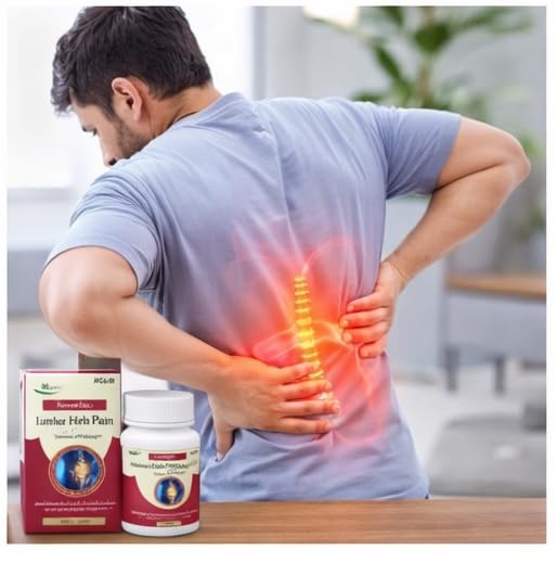 Image of Lumbar Herb Pain Relief Capsules - Ayurvedic Back Pain Relief with Ashwagandha | Fast Relief for Back, Neck, Shoulder & Joint Pain | Herbal Joint Support Supplement (Pack of 1)