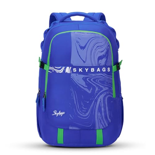 Image of Skybags Vesper 15.6 Compatible Laptop Backpack 40L | 3 Compartments with Front Slip Pocket and Rain Cover | Bottle Holders, Padded Back with Air Mesh | Office & Casual Backpack for Men & Women