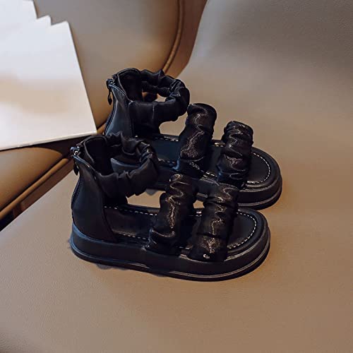 Girls' Sandals Summer Women's Sandals Soft Sole One Line Children's Sandals Children's Roman Sandals Beach Kid4