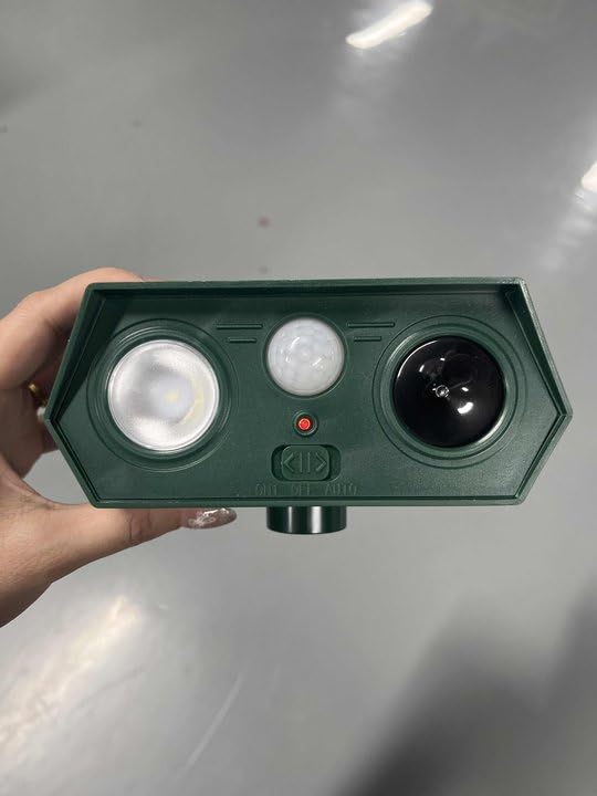 4Pack Solar Ultrasonic Animal Repellent,Waterproof Deer Repellent Devices with Motion Detection,2025 Cat Repellent Outdoor Squirrel Skunk Rabbit Dog Raccoon Bird Deterrents Animal Repeller 5030411 by JahyElec - Used condition - US$56.99