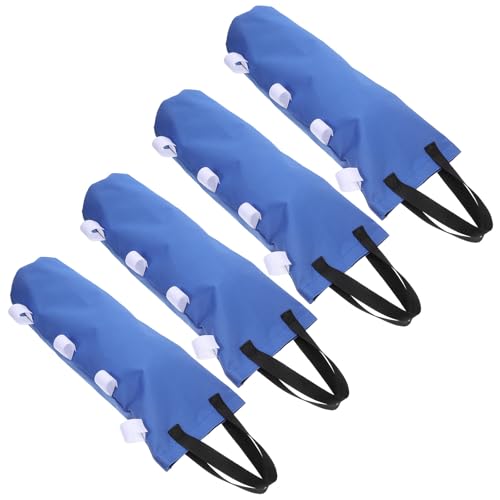 Artibetter Bolsas de Arena para Sombrilla de Patio 4 Piezas, Tamaño 22x50 Cm, Color Azul Marino, Tela Oxford Resistente, Peso Ajustable para Carpas y Toldos Exteriores, Base Anti-Viento