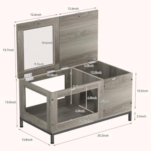 Wooden Tortoise House Large Tortoise Habitat Cage Indoor — 사진 4