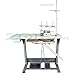 Produktbild ZOJE Overlock Maschine Industrienähmaschine - 1 Nadel / 3 Faden - Industrienähmaschine - Komplett (mit Tisch & Gestell)