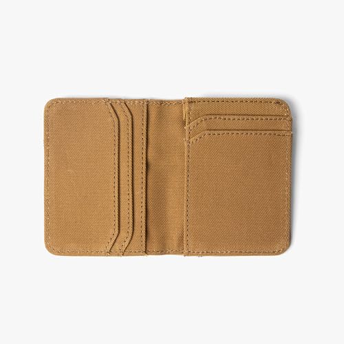 Image of Bellblock Canvas Card Holder for Men /Women | Slim Handcrafted Mens Card Wallet | Upto 7 Cards & Folded Cash | Cotton Canvas | Mustard (Pack of 1)