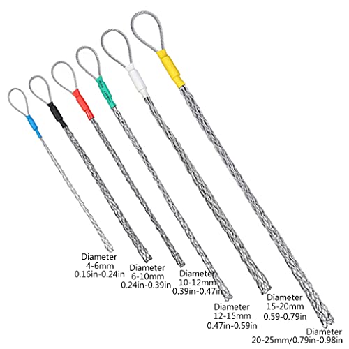 HEYLULU extracteur de câble de Conduit de Tuyau antidérapant galvanisation tirant Les Chaussettes de câble en métal Outils d'extracteur de Maille pour Les électriciens – vue 4