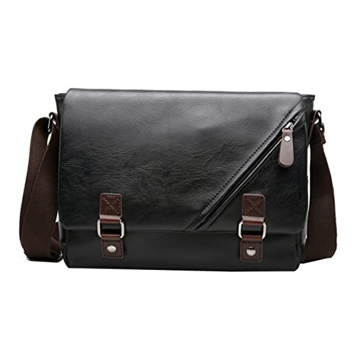 LIFKOME 1pc Men Multi-function Business Pu Material Stylish Single-shoulder Design for Outdoor Everyday Use for Storing Smartphones Cash and Essentials