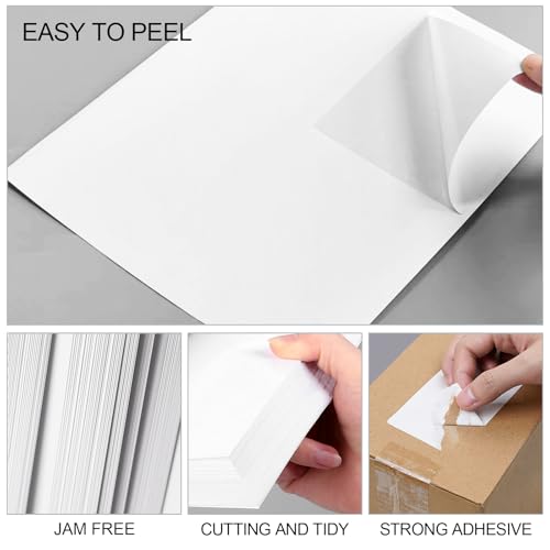 [500 Sheets 2000 Labels] 4-UP 4\'\'x5\'\' Shipping Labels for Laser & Inkjet Printers, Shipping Mailing Labels, 4 Pcs Per Page Shipping Labels - Thumbnail 3