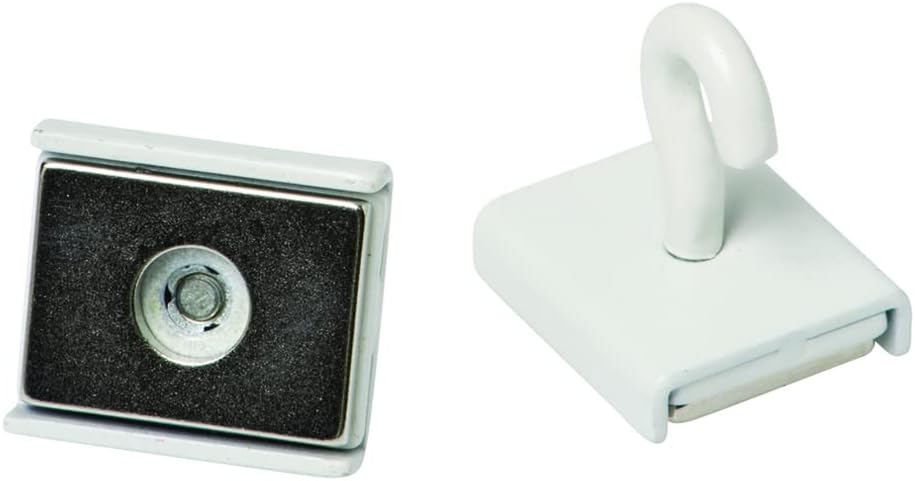 Dowling Magnets Ceiling Hooks for Suspended Ceilings, White, Pack of 4, 1" L x .88" W