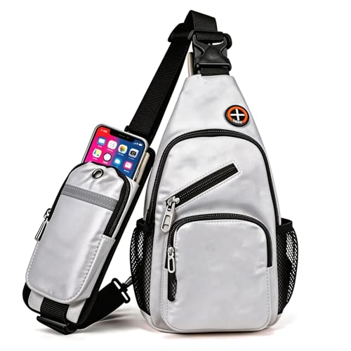 Image of JENAGREEN Waterproof Sling Backpack Crossbody Sling Bag for Women Men, Multipurpose Travel Hiking Adjustable Chest Bag Casual Daypack