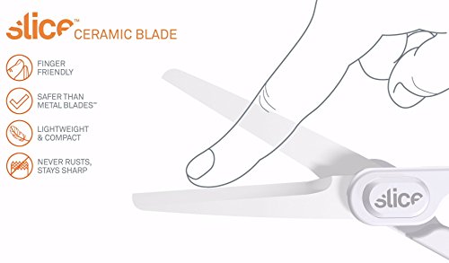 Slice 10544 Ceramic Scissors, Never Rusts, Finger Friendly, Food Grade, Bpa Free, Safe Round Tip, Ideal For Diy, Arts & Crafts, 6 Pack, 10544-Cs #TOP3