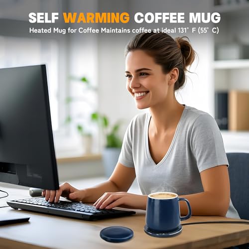 USBERG Smart-Warming Ceramic Mug Navy