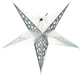 estrella luz decoracion LED BLANCOS CÁLIDOS: Las 15 lámparas LED que funcionan con pilas para las estrellas son de un agradable color blanco cálido, ¡no se requiere bombilla ni enchufe!