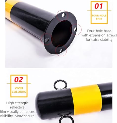 Postes de segurança para estacionamento, postes de segurança para calçadas Postes de segurança para