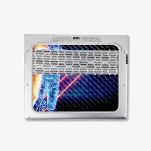 Image of MightySkins Carbon Fiber Skin Compatible With Alienware X14 R2 (2023) Full Wrap Kit - Glow Football | Protective, Durable Textured Carbon Fiber Finish | Easy To Apply & Change Styles | Made in the USA