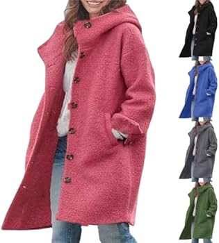 Winterjas Dames Wol Getailleerde Warme Wollen Jas Dames Winter Lang Elegante Winterjas Opstaande Kraag Wollen Jas met Zakken Lange Trenchcoat Overgangsjas Lange Blazer Peacoat Jas Dames, Kaki, L