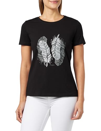 T-Shirt Noir Cross 56050 Femme L : Dites Adieu aux Basiques qui se Déforment
