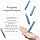 Contact Lens Pliers, Contact Lens Tool, Silicone Suction Cup for Lenses, Remover Contact Lenses for Home Travel, with Bottles Without Ventilation&White Clips - 2