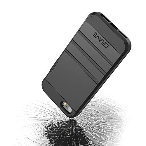 Crave Case For Iphone Se Case, Iphone 5S, Strong Guard Protection Series Heavy-Duty Case For Iphone 5 5S Se - Black #TOP4