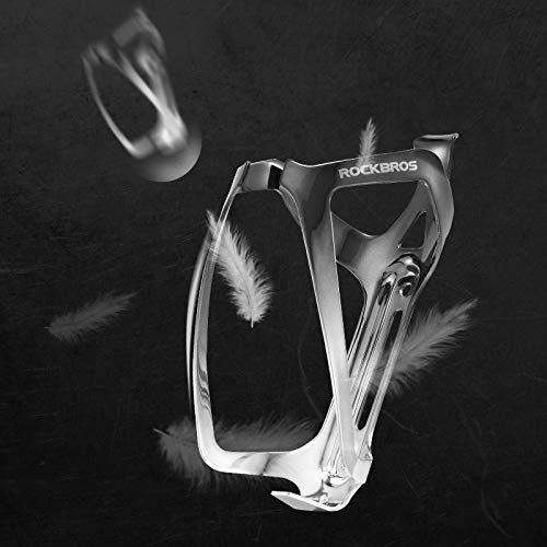 Rockbros Bike Water Bottle Holder - Lightweight Aluminum Bike Water Bottle Cage Brackets Adjustable Bicycle Cup Holder For Mtb Road Bike #TOP2
