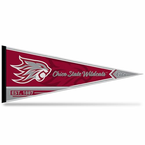 Rico Industries NCAA Cal State-Chico Wildcats Classic 12" x 30" Felt Wall Décor Pennant - Great for Home/Bed Room/Man Cave Décor