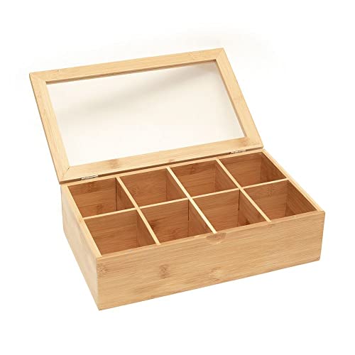 CAIXA DECORATIVA DE BAMBU 8 NICHOS - OIKOS