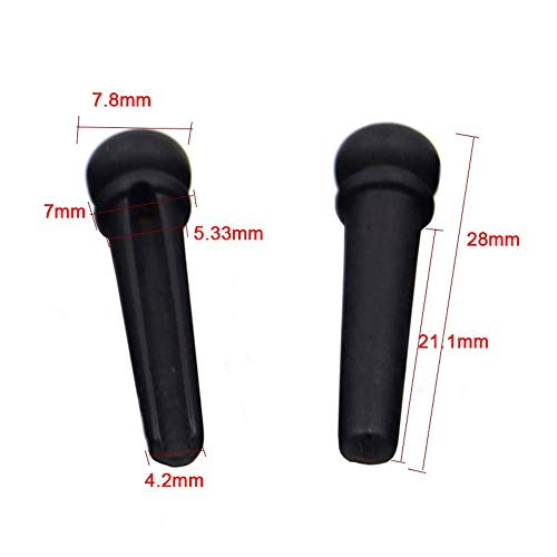 RuleaxAsi Ébano Corda Da Guitarra Prego Abalone Shell Dot Latão Círculo Loop High-Grade Ballad Strin