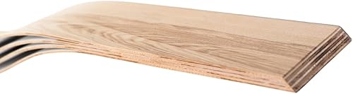 Miniatura 8 de Estante flotante de madera para montaje en pared, 36 pulgadas de ancho, estantes colgantes de diseño único hechos de madera de fresno natural,