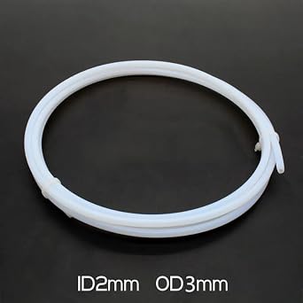 6 インチ 2x3mm PTFE チューブ遮熱チューブ 3D プリンタ 曲げ輸送可能