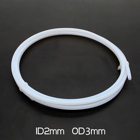6 インチ 2x3mm PTFE チューブ遮熱チューブ 3D プリンタ 曲げ輸送可能