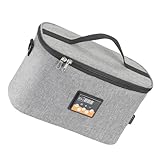Toyvian Elektrische Babyflaschenwärmertasche 8l Tragetasche mit Echtzeit Temperaturanzeige und Oxford Stoff für Outdoor Picknick und Kinderwagenbefestigung 12v Autoanschluss
