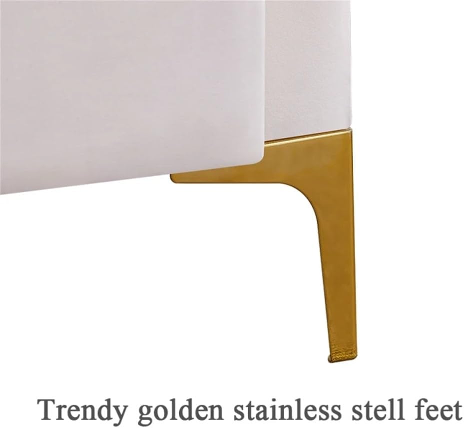 Velvet European Couch, with Independent Spring Packages for 3 Seat Living Room Sofa, Fabric Beige