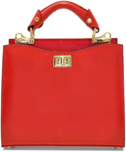 Pratesi Leather Bag for Women Anna Maria Luisa de' Medici Medium in cow leather - Radica Black Made in Italy
