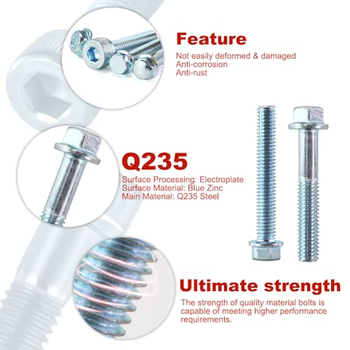 Image of 330PCS Body Work Bolt Kit Fit for CRF250F CRF110F CRF230F CRF80F CRF125F CRF50F CRF100F CRF70F CRF150F Motorcycle Body Engine Fender Fasteners Bolts Set