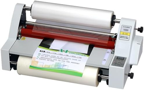 V350/V480 Hot & Cold Laminator, Commercial Dual-Sided Thermal Laminating Machine for Paper, Card, PVC, Wood, & Foil - Digital Display, 480MM, Ideal for Office & Presentations