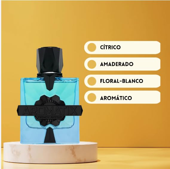 Magnetiq Aromatix X Frehc Avenue Eau de Parfum 100 ml Unisex – Perfume Amaderado Cítrico con Notas Aromáticas y Ámbar – Fragancia Elegante y de Larga Duración