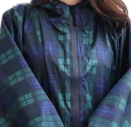 SAAKO Capa de chuva masculina longa com capuz. Capa de chuva masculina impermeável leve neutra