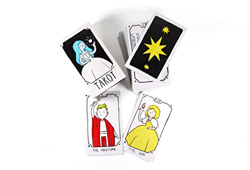 Apostrophe Games Tarot Größe Leere Spielkarten (Mattes Finish) 12 cm x 7 cm, 80 Leere Karten und Leere Box, Flash-Karten, Brettspielkarten, Studienführer & Notizkarten