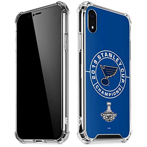 Skinit Clear Phone Case Compatible with iPhone XR - Officially Licensed NHL 2019 Stanley Cup Champions Blues Design