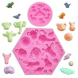 Fácil de usar: el molde de silicona para fondant es suave, fácil de desmoldar y limpiar. Después de usarlo, encontrará que la decoración del pastel es tan fácil que será elogiado por familiares y amigos.