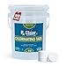 Rx Clear 3-Inch Stabilized Chlorine Tablets | One 50-Pound Bucket | Use As Bactericide, Algaecide, and Disinfectant in Swimming Pools and Spas | Slow Dissolving and UV Protected